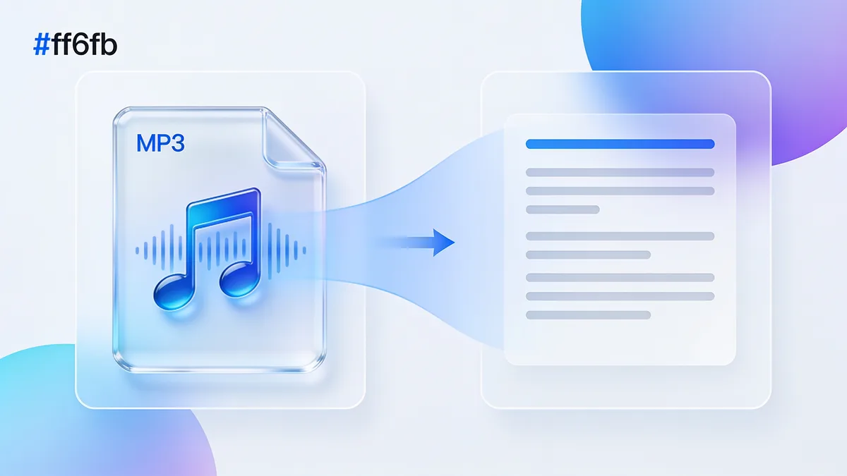 How do you convert an MP3 file to text?