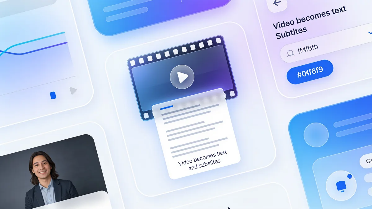 How do you convert an MP4 video to text?