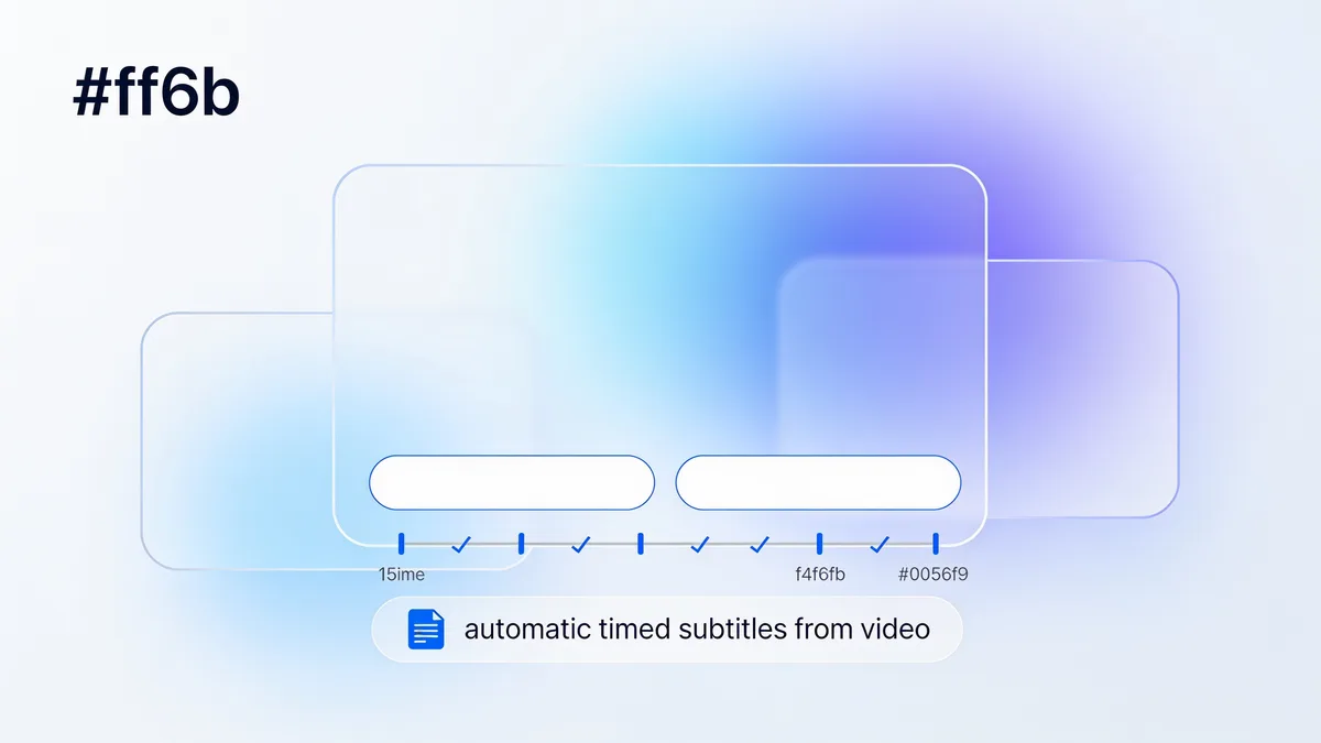 How do you generate subtitles from a video?